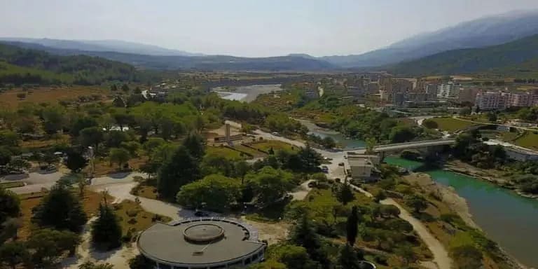 Permet city areal view