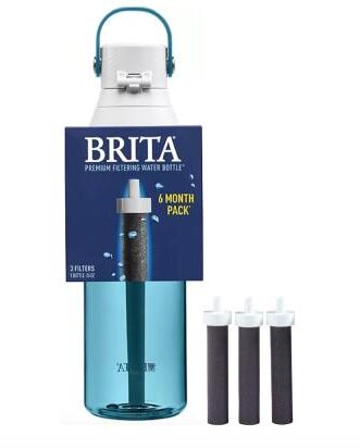 Drinking water in Albania - Brita filtered water bottle