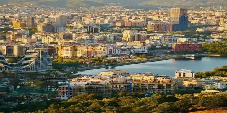 Aerial View of City Buildings_Tirana